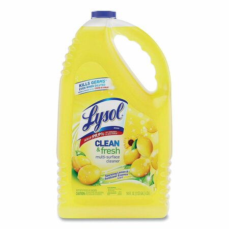 Lysol Cleaners & Detergents, 144 oz Bottle, Sparkling Lemon & Sunflower Essence 36241-77617